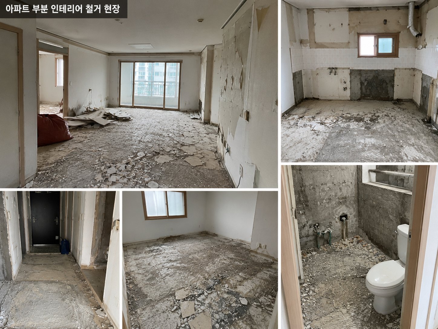 부분 인테리어 철거 현장